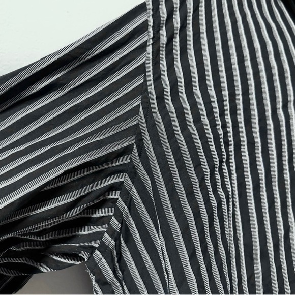 J. Ferrar Black Striped Button Up Collared Shirt Men’s Size 2XL Office Business - Picture 4 of 10